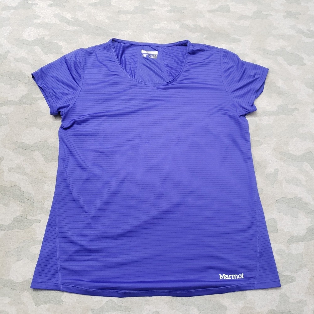 Marmot Top Womens Large Purple Pullover Short Sleeve - Picture 1 of 10